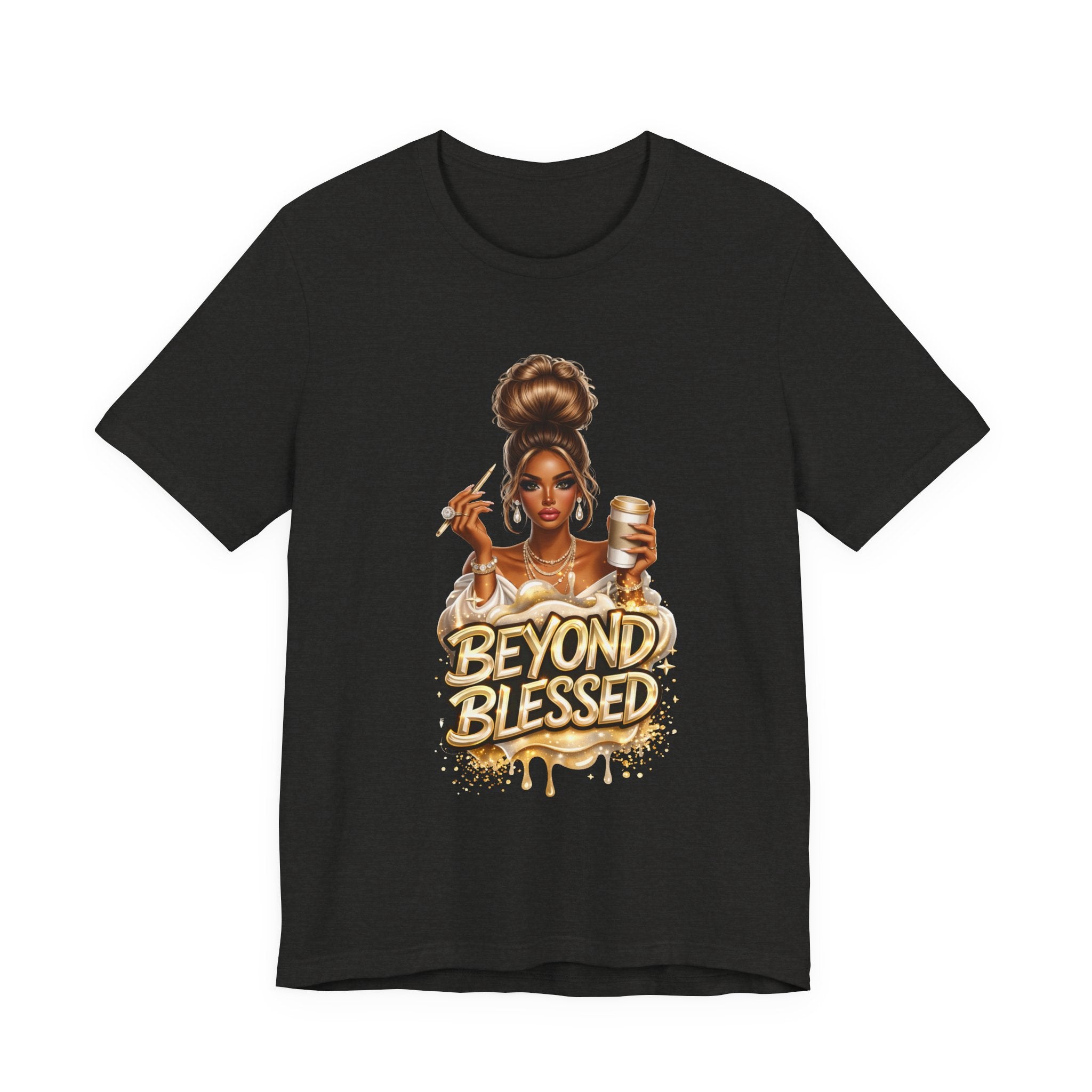 T-Shirt — "Beyond Blessed" Afro Chic Graphic Tee