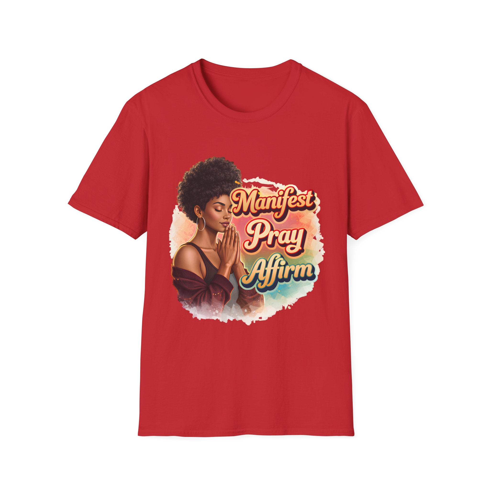 Manifest Pray Affirm T‑Shirt — Inspirational Faith & Manifestation Graphic Tee