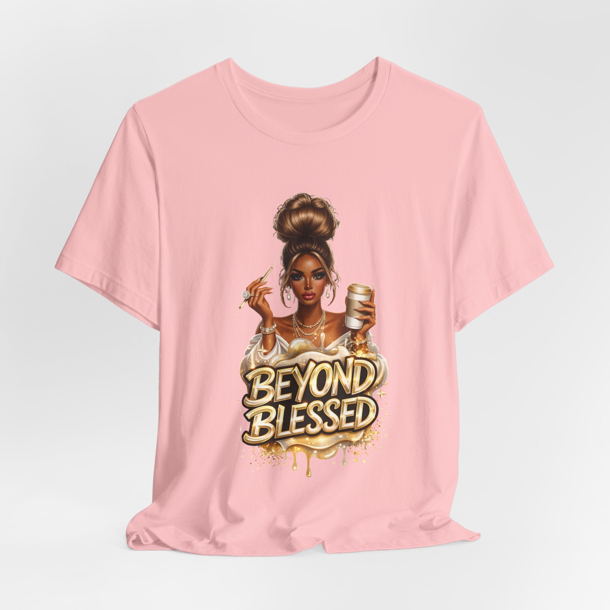 T-Shirt — "Beyond Blessed" Afro Chic Graphic Tee