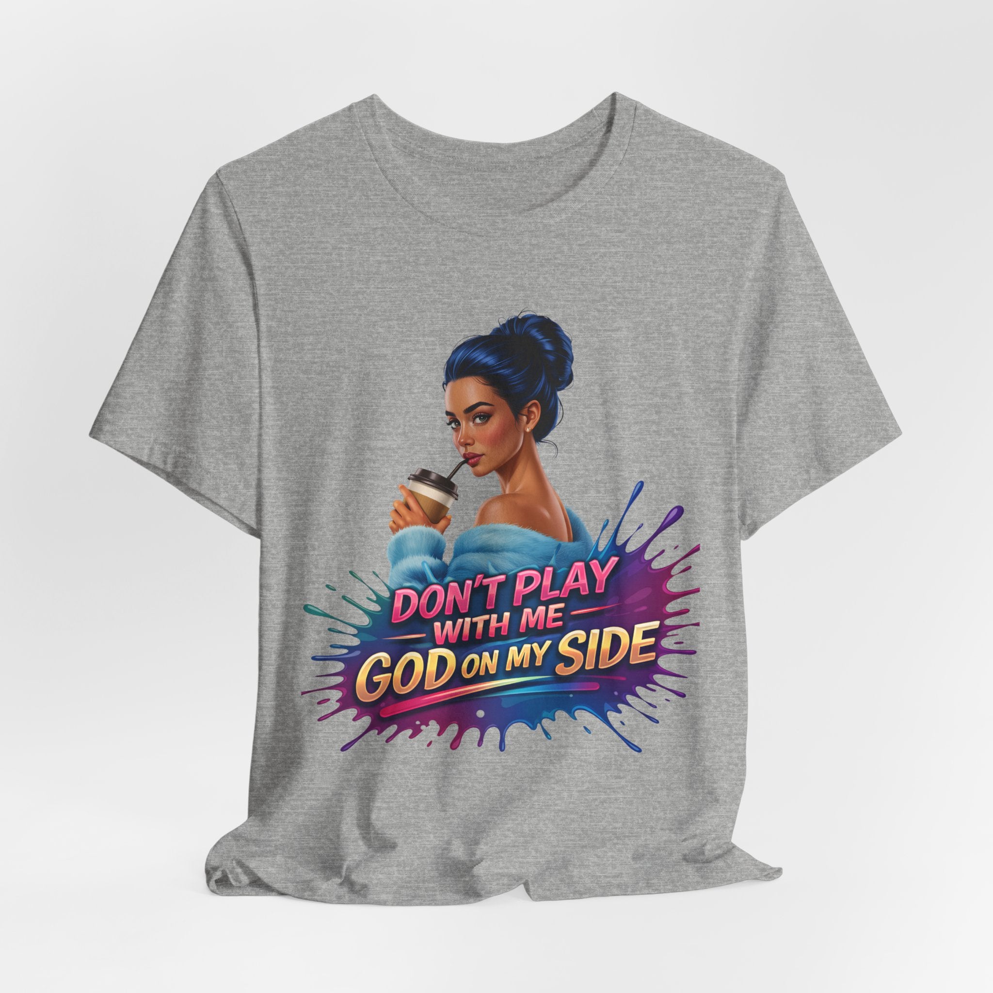 Faith Over Fear Shirt, God On My Side T Shirt, Christian Graphic Tee, Inspirational Faith Apparel